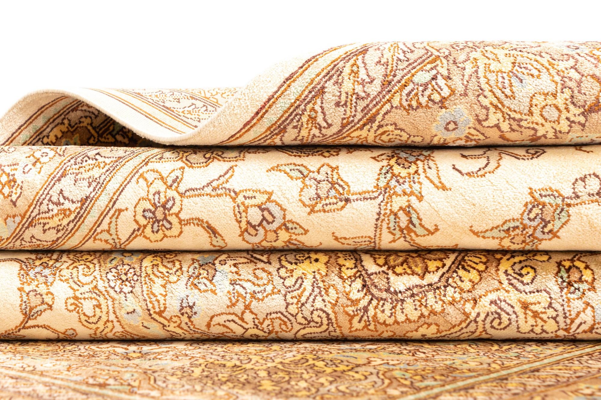 3' 5 x 4' 10 Ghom Silk Rug