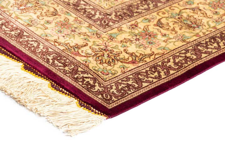 4' 3 x 6' 7 Ghom Silk Rug