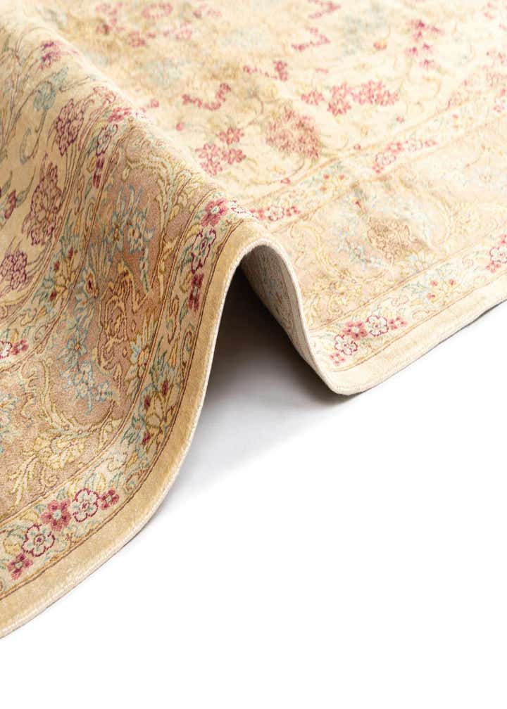 4' 4 x 6' 7 Ghom Silk Rug