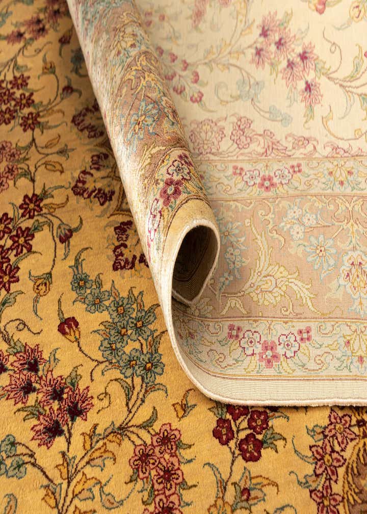 4' 4 x 6' 7 Ghom Silk Rug