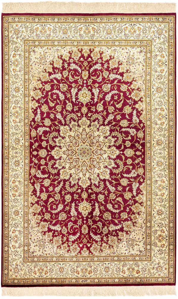 135cm x 200cm Ghom Silk Teppich