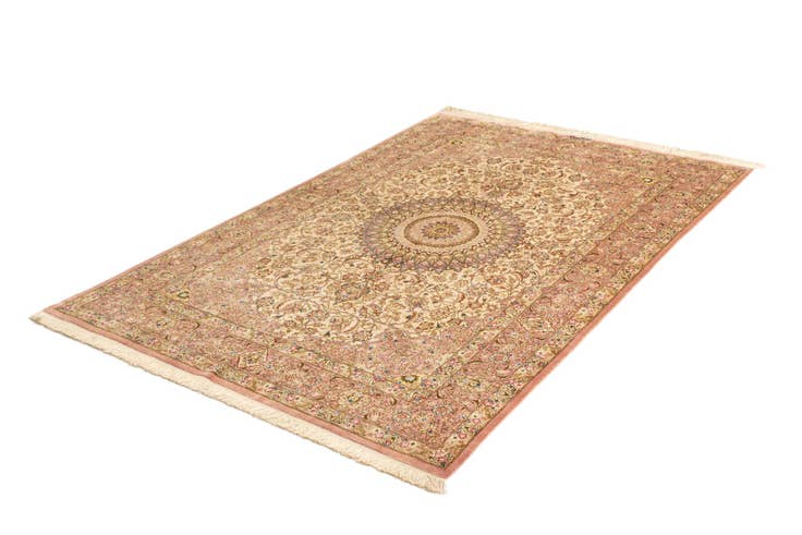 Detail image of 4' 3 x 6' 4 Ghom Silk Rug