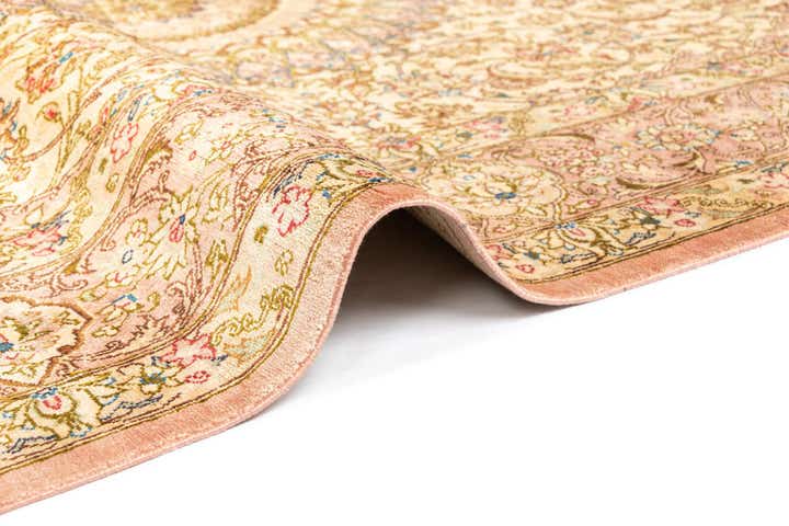4' 3 x 6' 4 Ghom Silk Rug