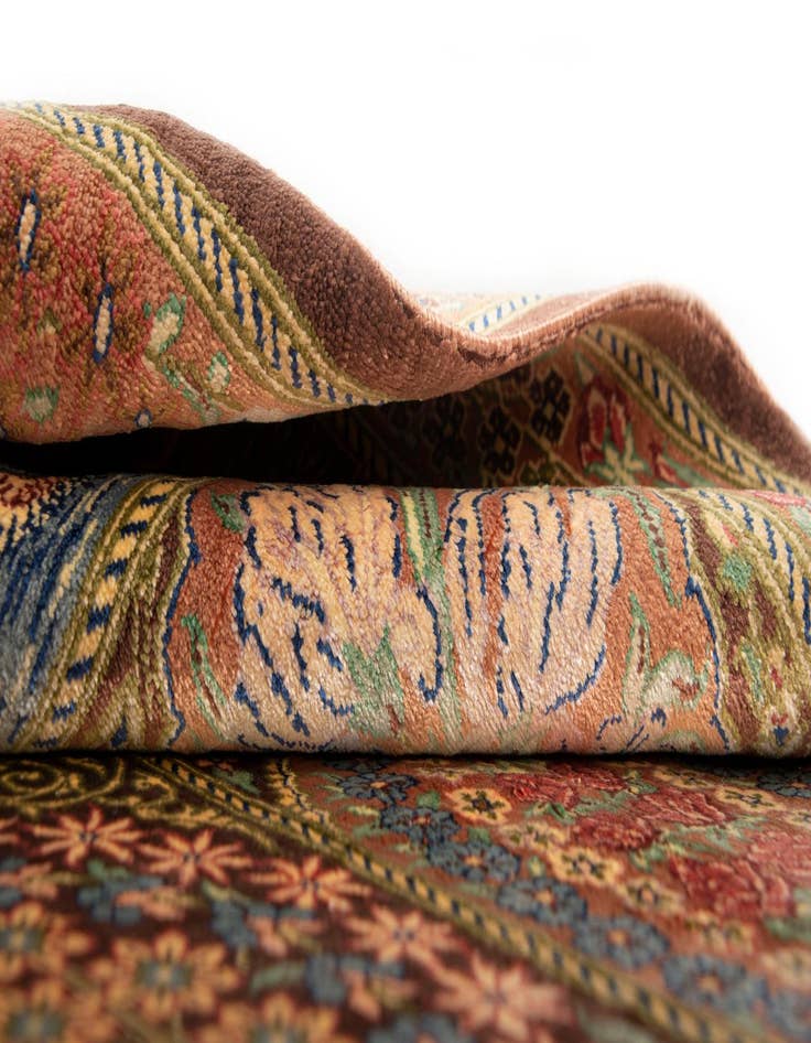 Detail image of 1' 11 x 2' 11 Ghom Silk Rug