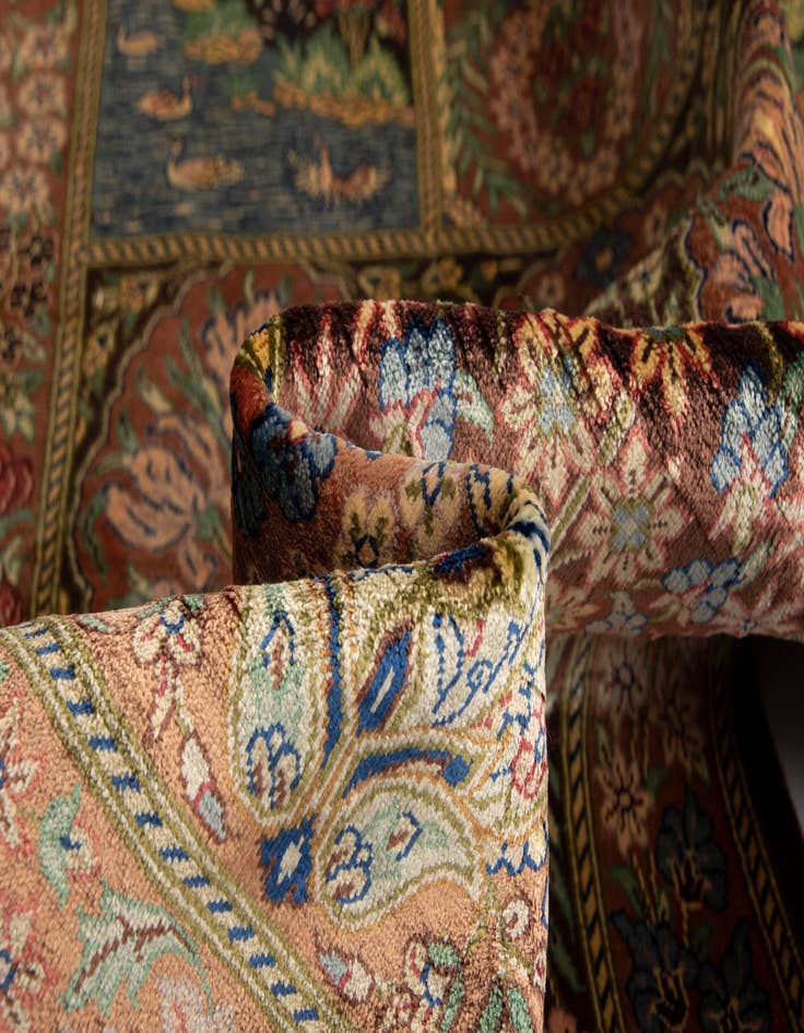 Detail image of 1' 11 x 2' 11 Ghom Silk Rug