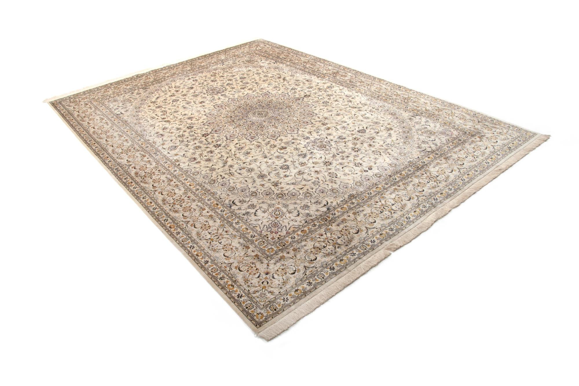 9' 8 x 13' 5 Ghom Silk Rug