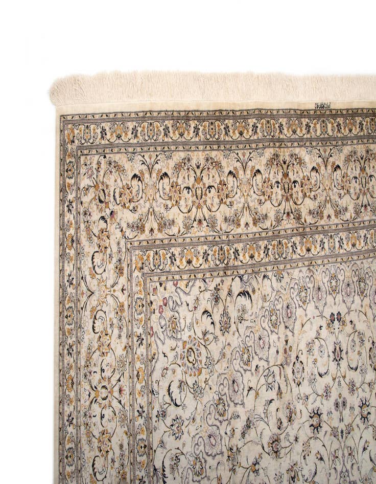 Detail image of 9' 8 x 13' 5 Ghom Silk Rug