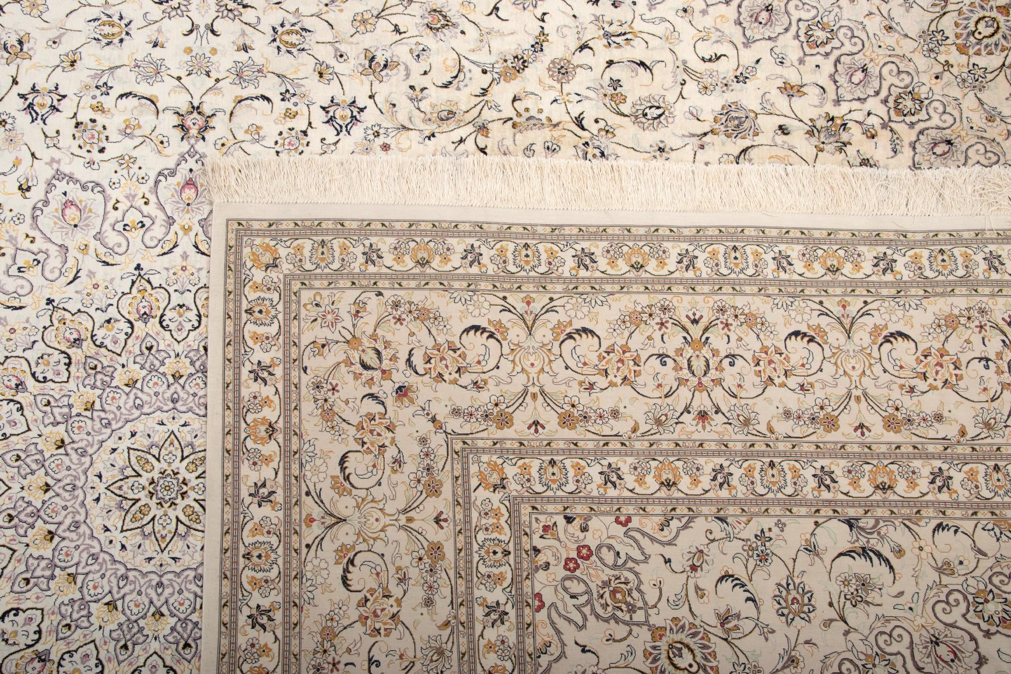 9' 8 x 13' 5 Ghom Silk Rug