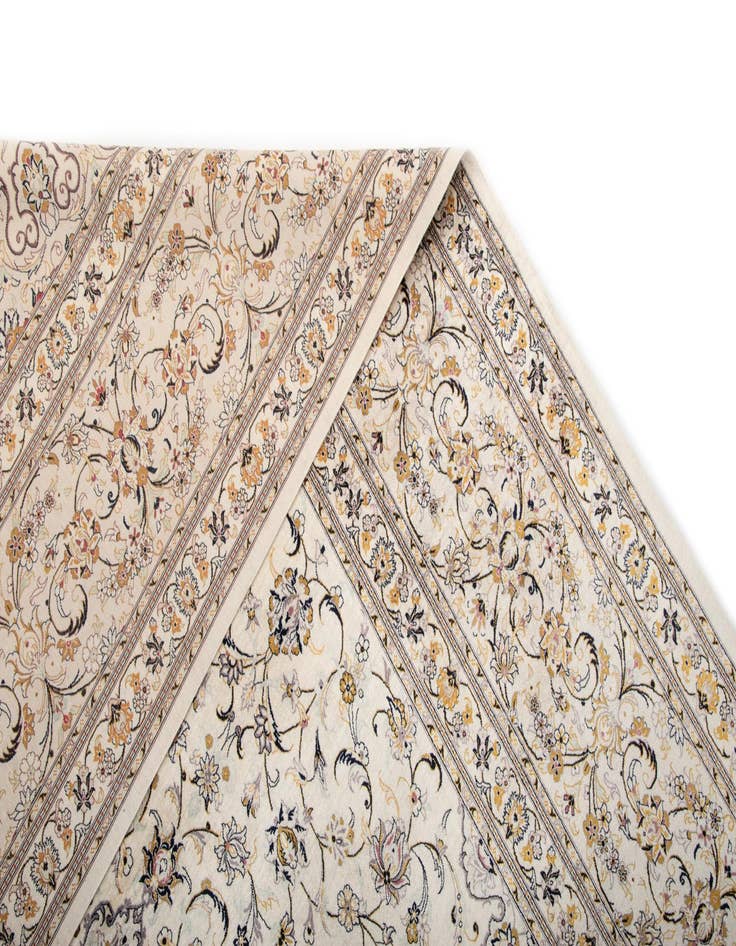 Detail image of 9' 8 x 13' 5 Ghom Silk Rug