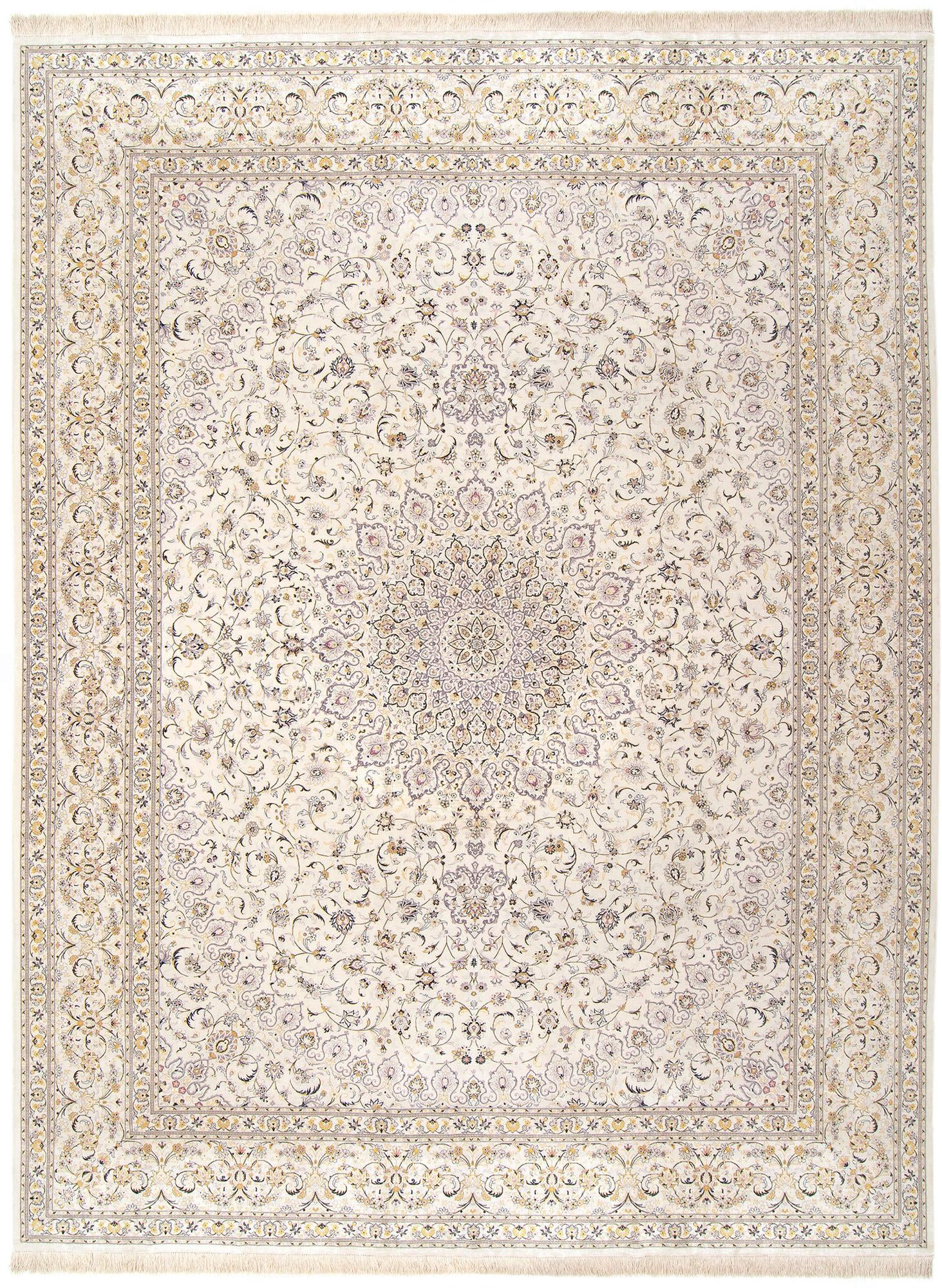 9' 8 x 13' 5 Ghom Silk Rug