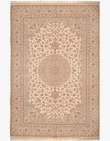 6' 6 x 9' 10 Ghom Silk Rug