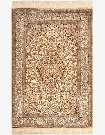 3' 3 x 4' 10 Ghom Silk Rug