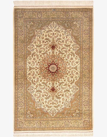 3' 3 x 5' Ghom Silk Rug