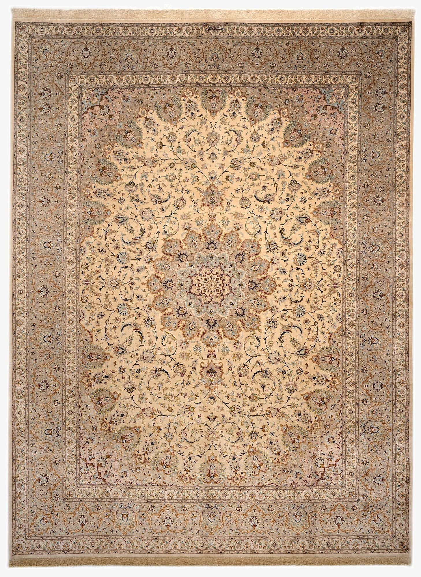 9' 9 x 13' 1 Ghom Silk Rug