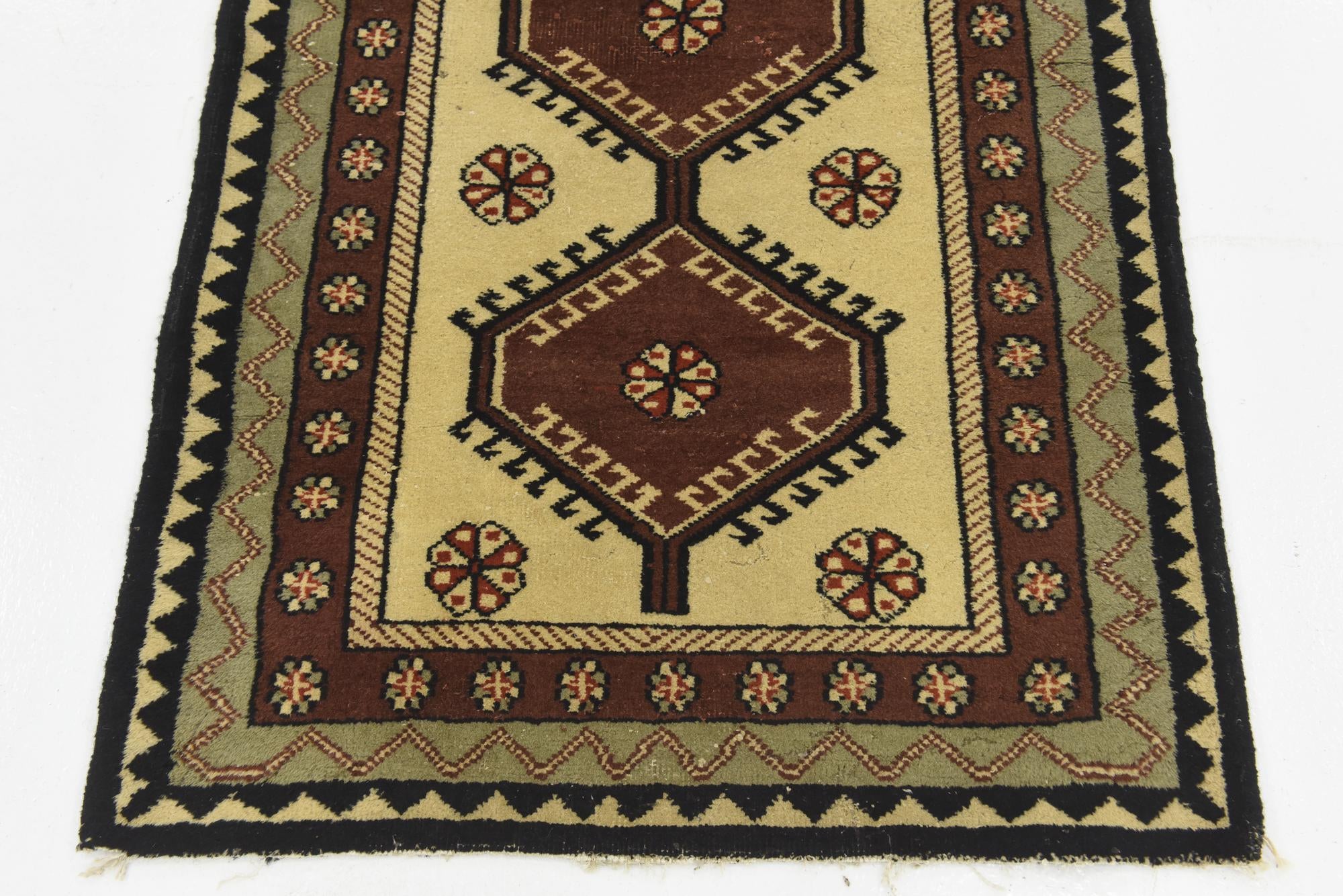 90cm x 160cm anudado a mano Hamedan Alfombra Lana
