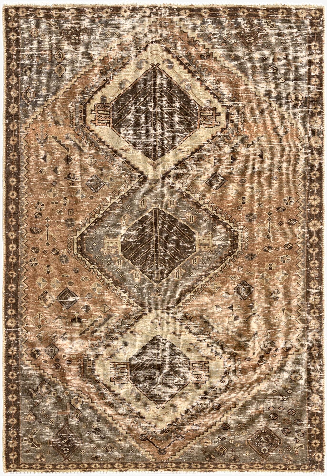 4' 2 x 6' 1 Hamedan Wool Rug
