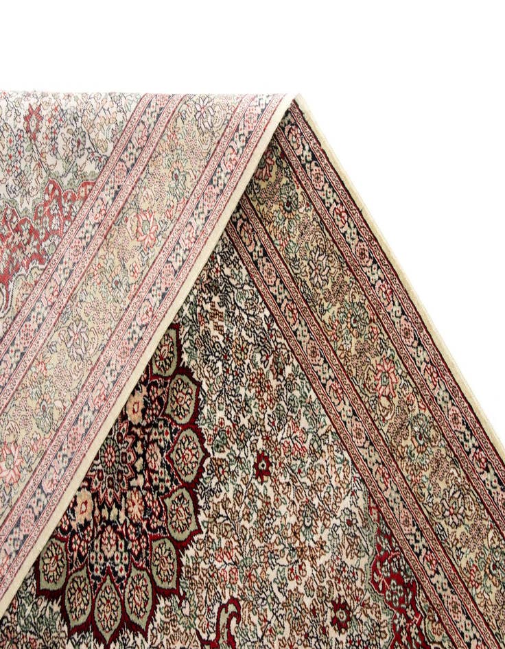 Detail image of 2' 11 x 4' 11  Hand Knotted Hereke Rug