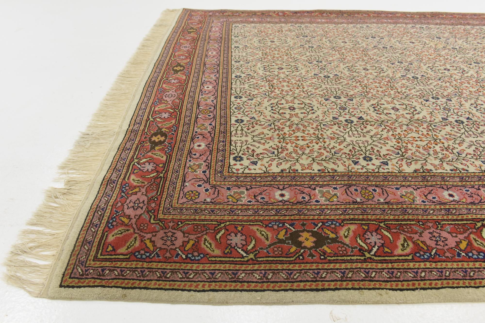 6' 8 x 10' Hand Knotted Hereke Wool Rug
