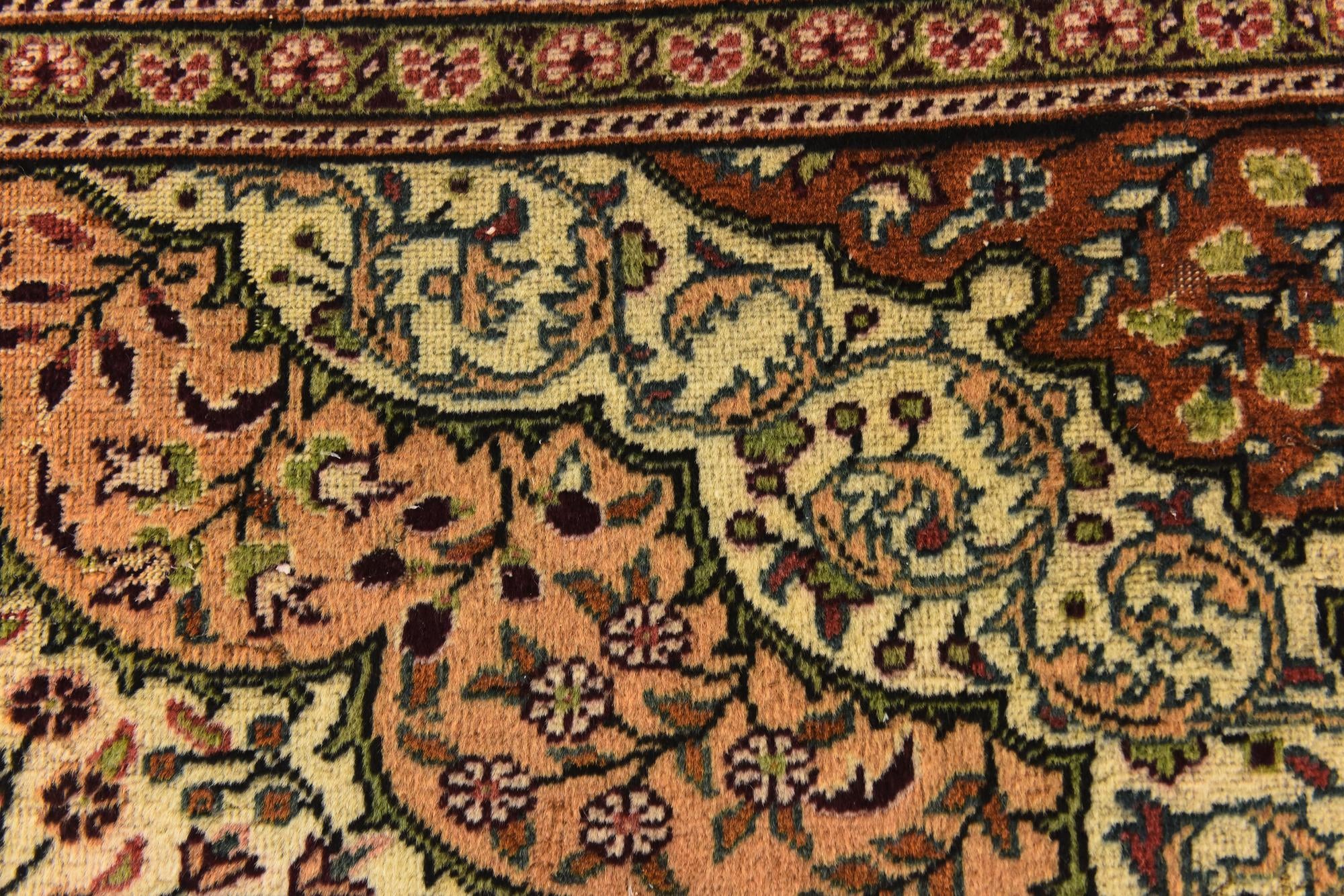 6' 5 x 9' 3 Hand Knotted Hereke Wool Rug