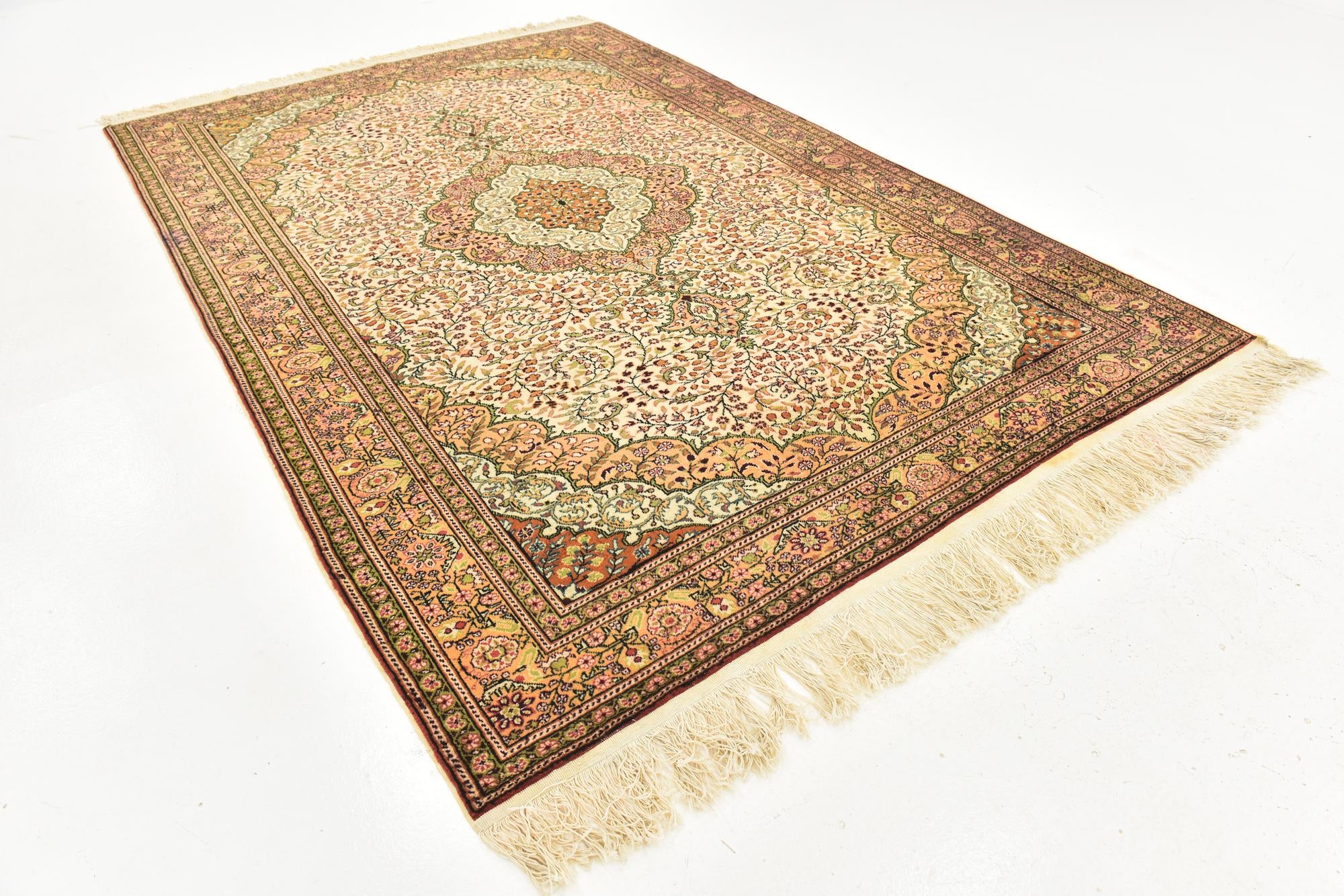 6' 5 x 9' 3 Hand Knotted Hereke Wool Rug