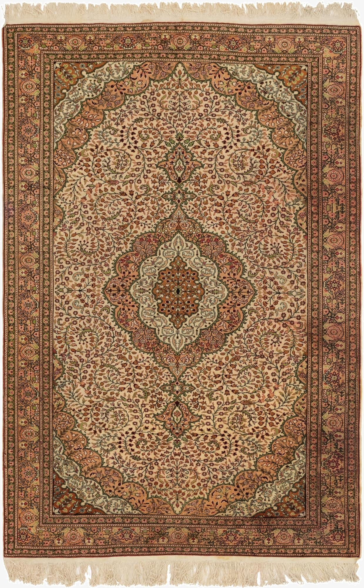 6' 5 x 9' 3  Hand Knotted Hereke Wool Rug