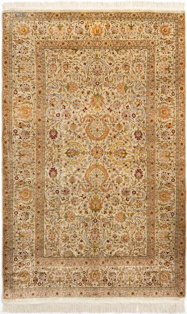 140cm x 225cm Hereke Silk Vloerkleed