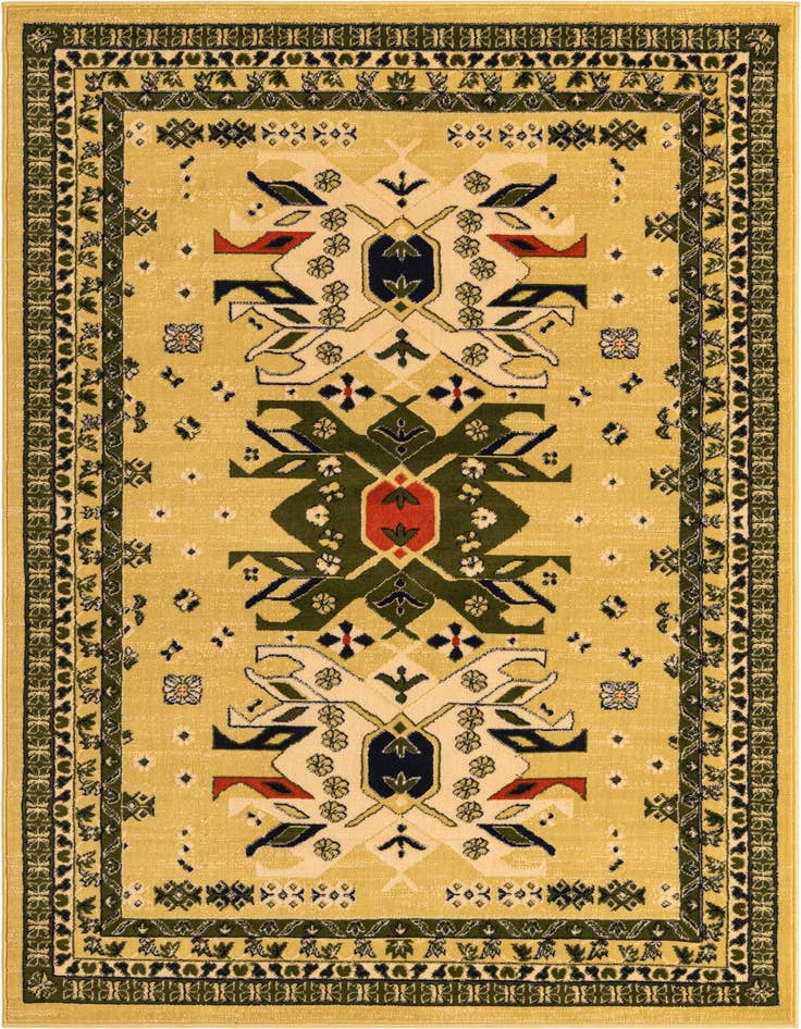 Detail image of 5' 3 x 8' Heris Rug