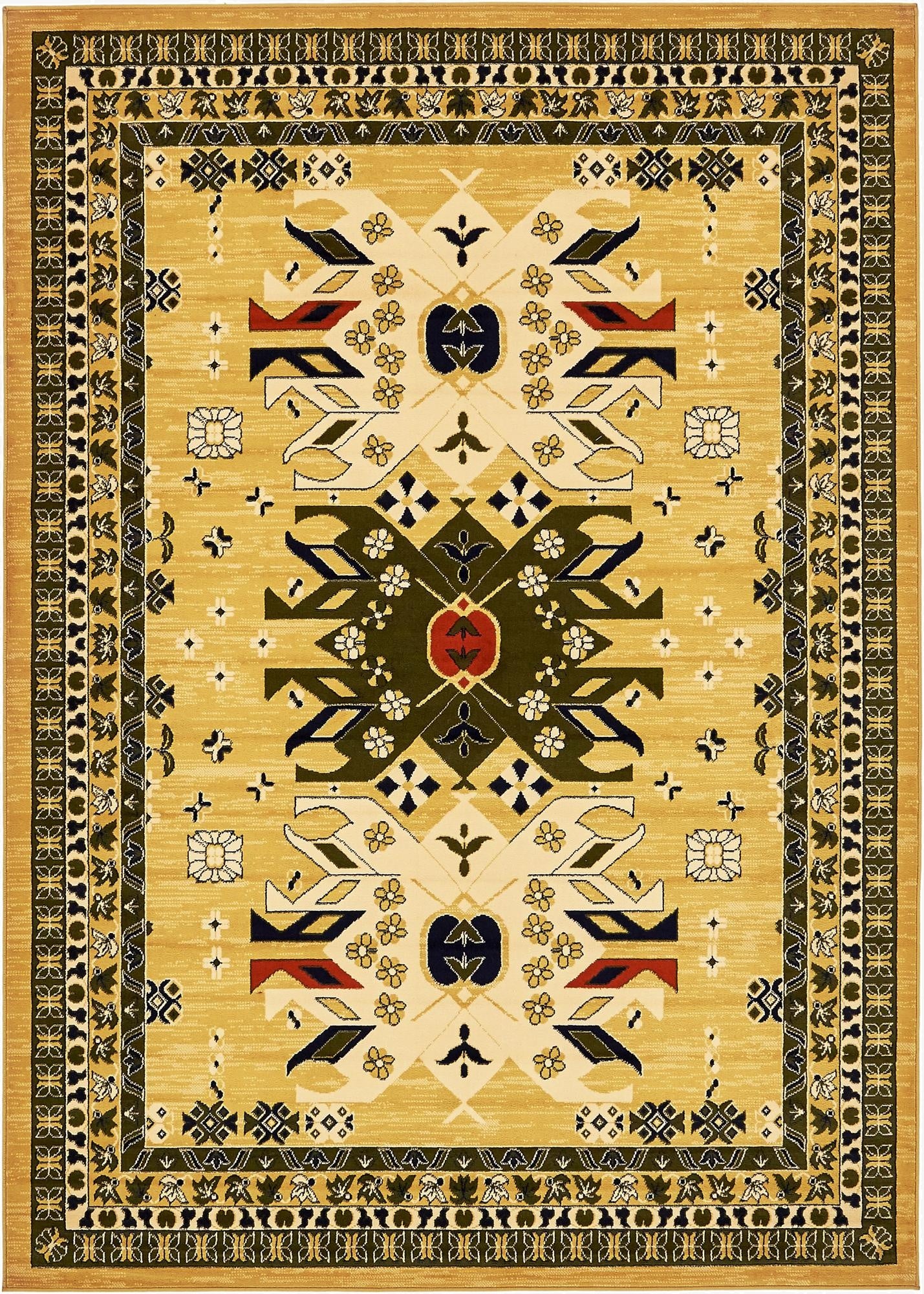 7' x 10' Heriz Design Rug