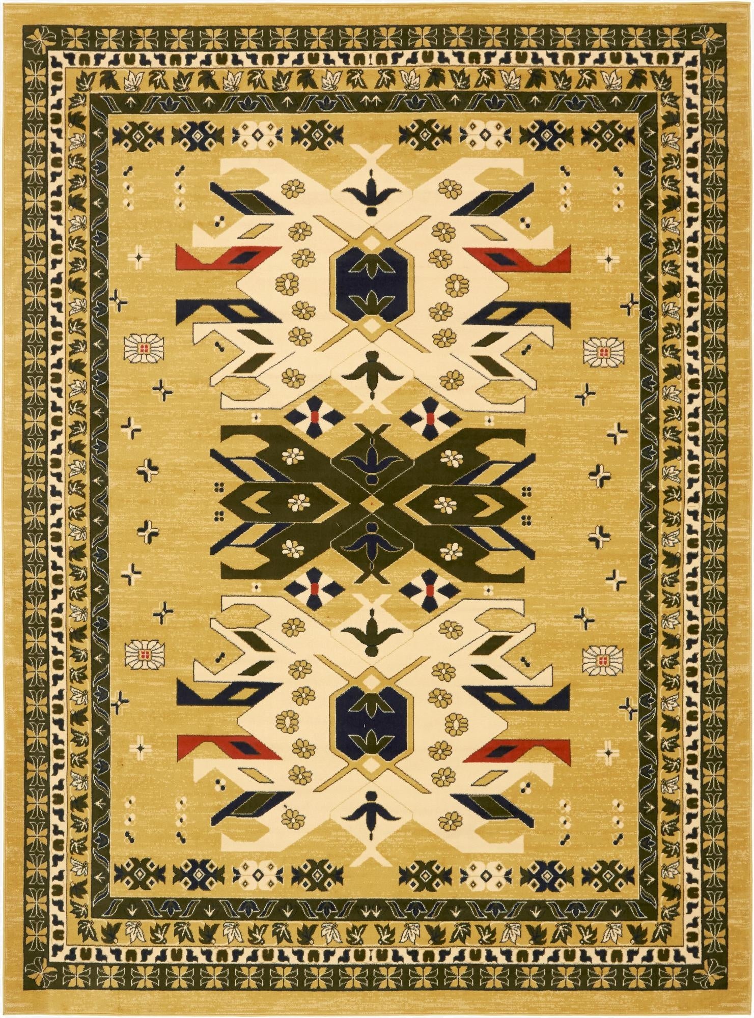 9' x 12' Heriz Design Rug