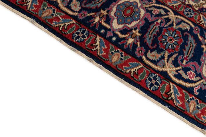 6' 6 x 9' 6 Hand Knotted Hossainabad Persian Wool Rug