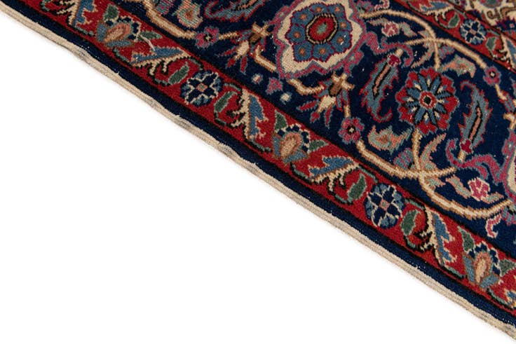 Detail image of 6' 6 x 9' 6 Hand Knotted Hossainabad Persian Wool Rug