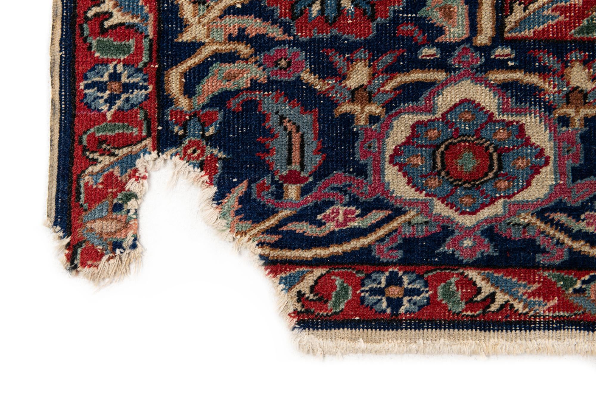 6' 6 x 9' 6 Hand Knotted Hossainabad Persian Wool Rug