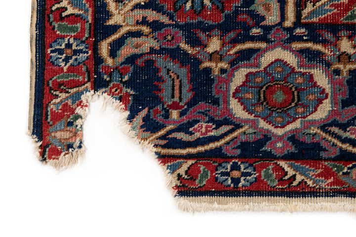 6' 6 x 9' 6 Hand Knotted Hossainabad Persian Wool Rug