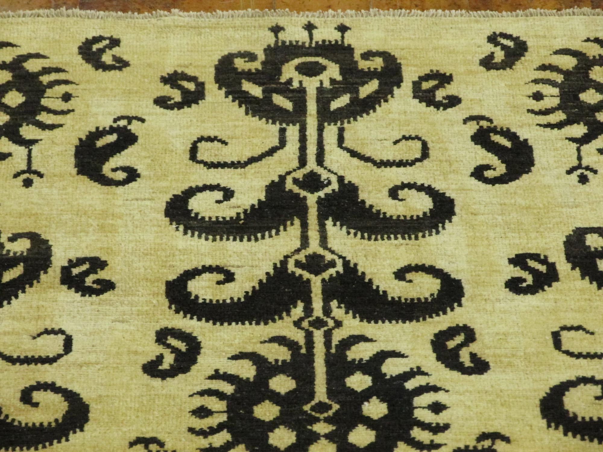8' 2 x 9' 6 Hand Knotted Ikat Oriental Rug