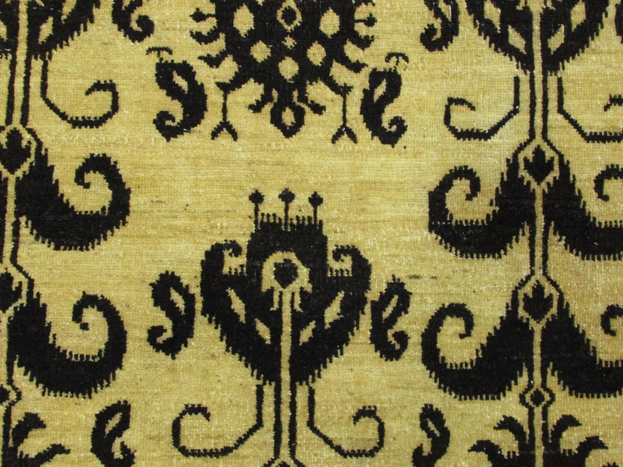 8' 2 x 9' 6 Hand Knotted Ikat Oriental Rug
