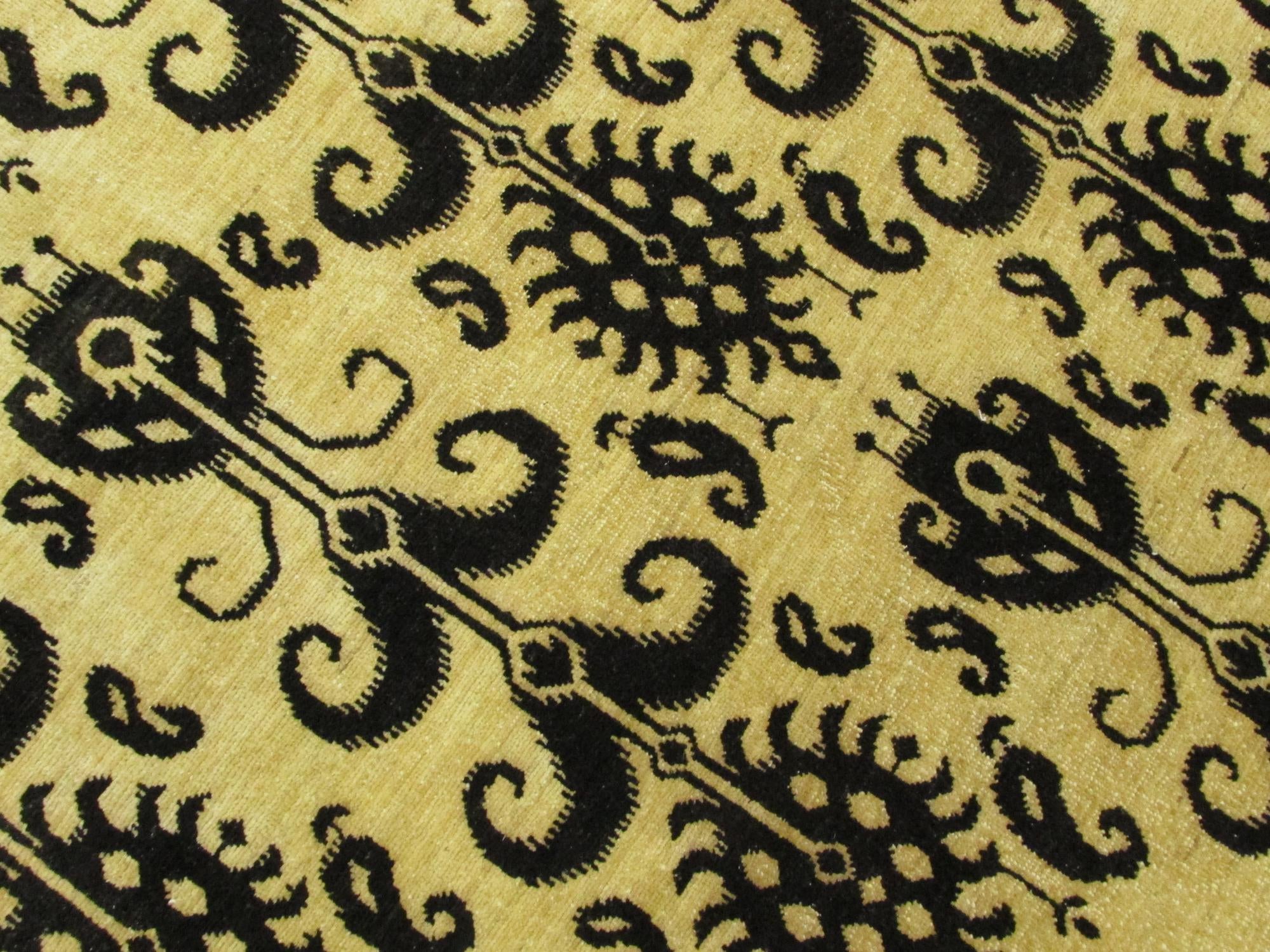 8' 2 x 9' 6 Hand Knotted Ikat Oriental Rug