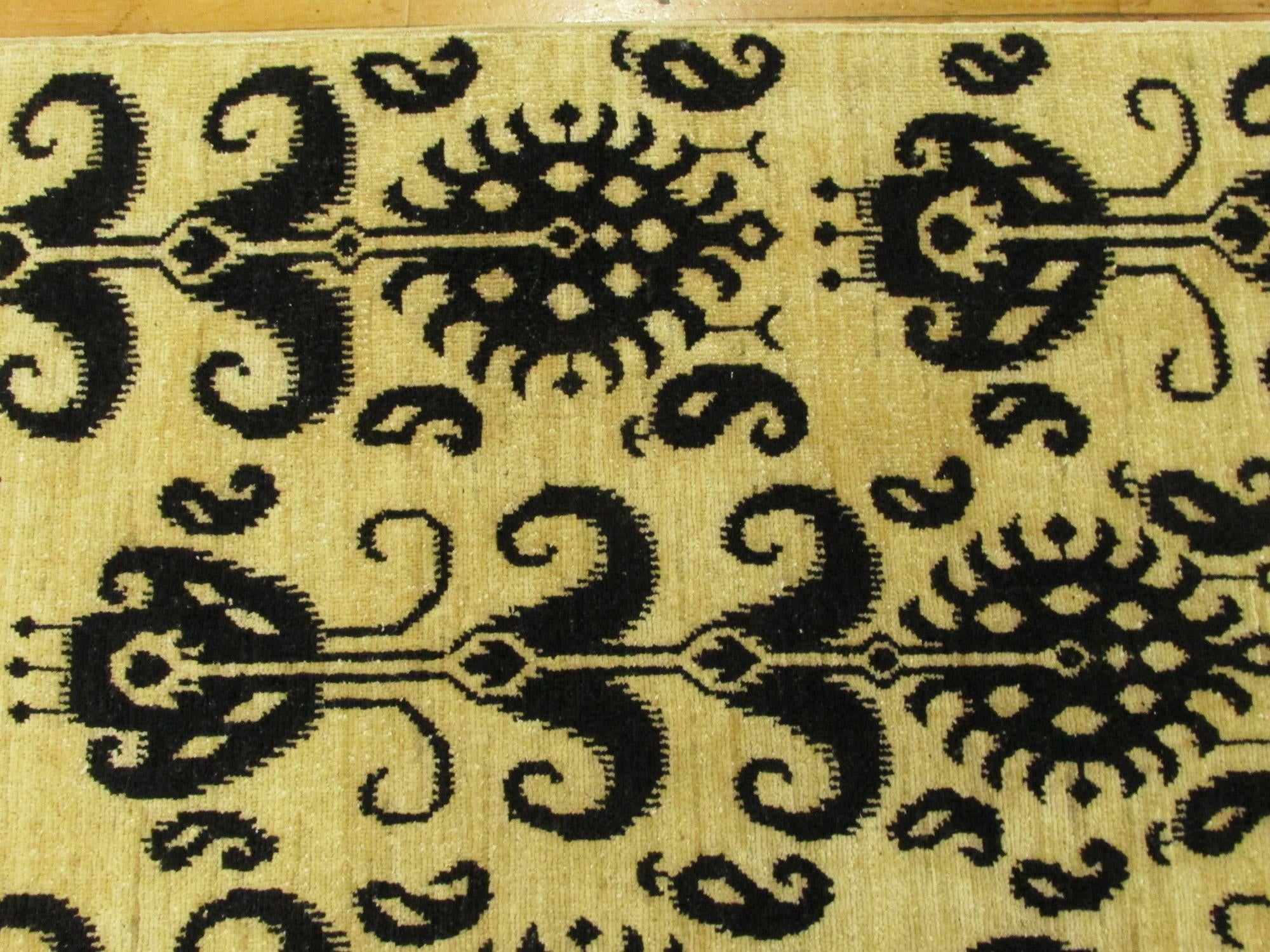 8' 2 x 9' 6 Hand Knotted Ikat Oriental Rug