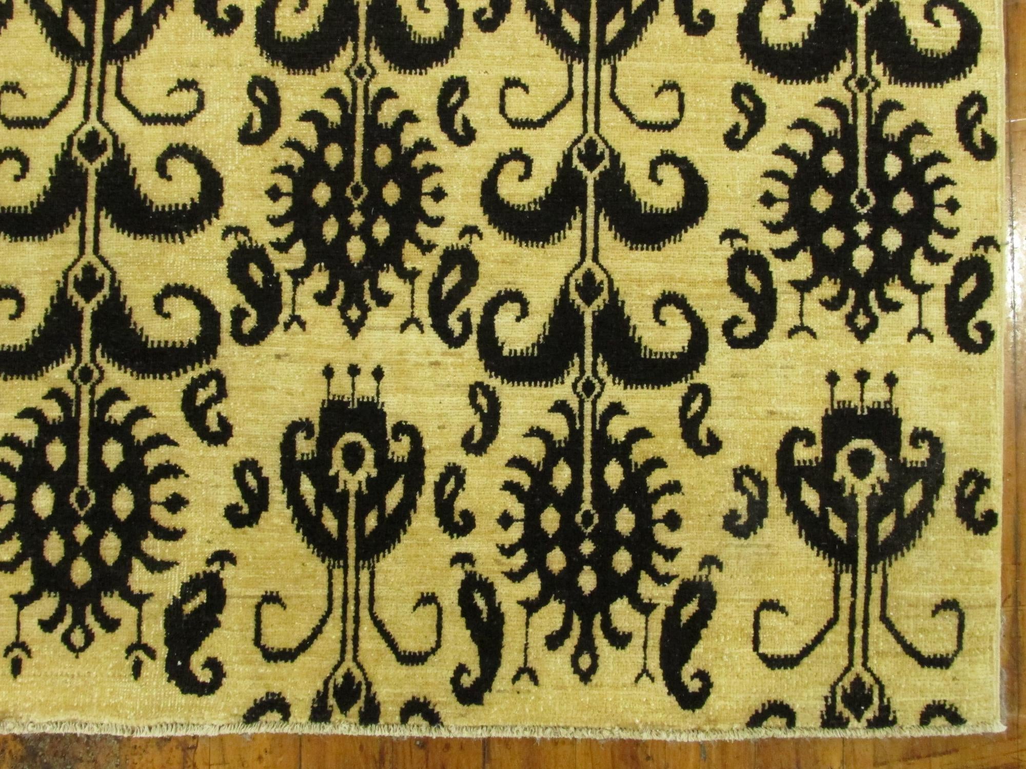 8' 2 x 9' 6 Hand Knotted Ikat Oriental Rug