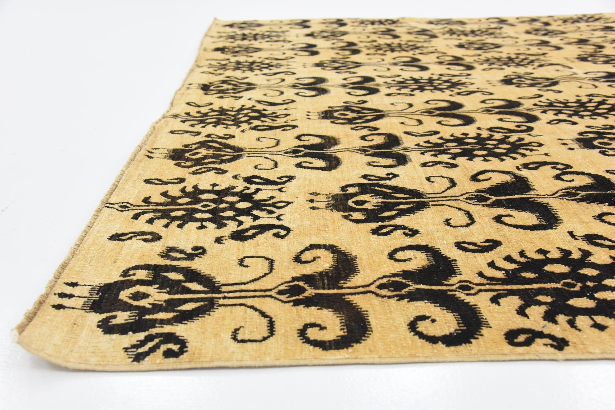 8' 2 x 9' 6 Hand Knotted Ikat Oriental Rug