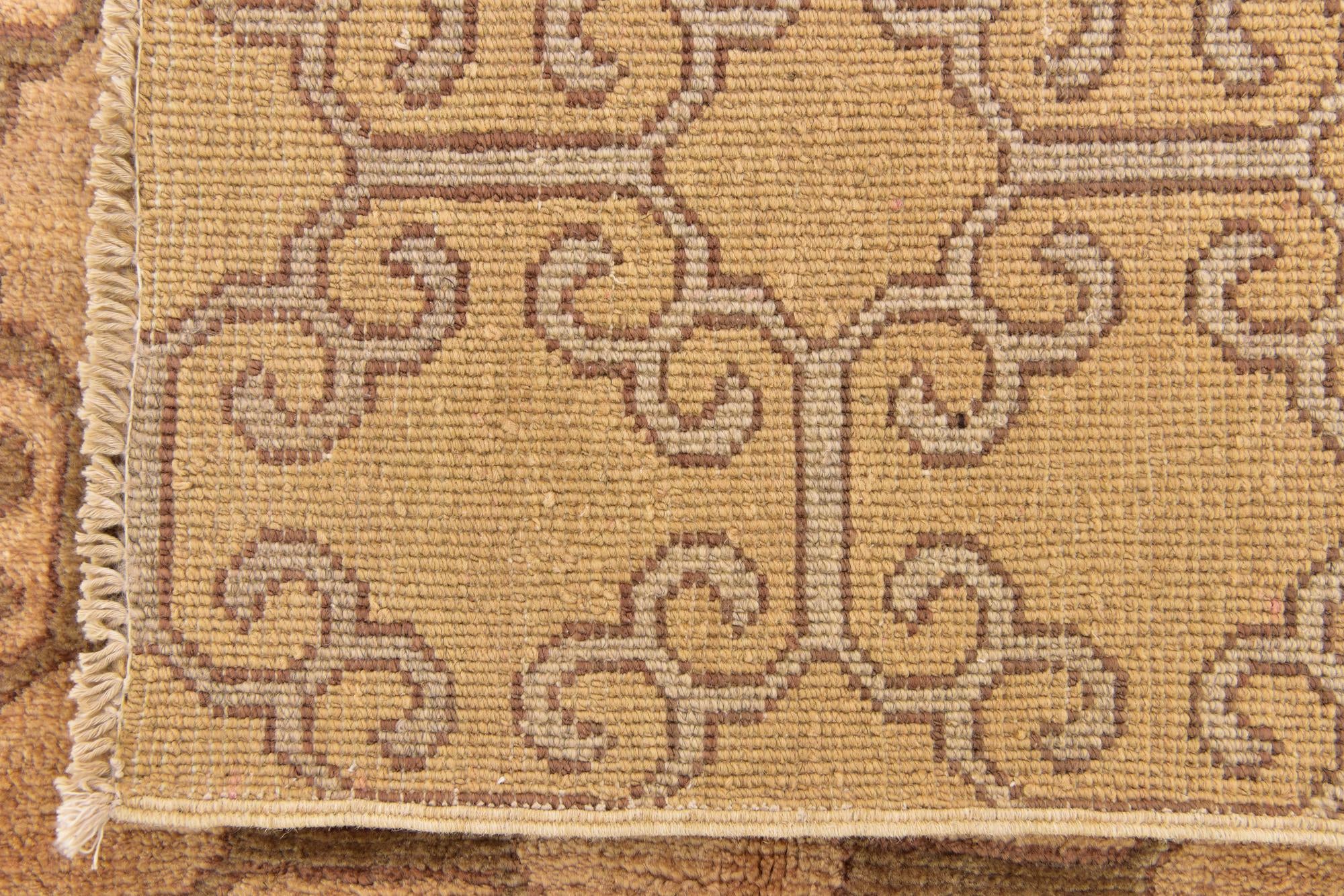 5' x 6' 6 Hand Knotted Ikat Oriental Rug