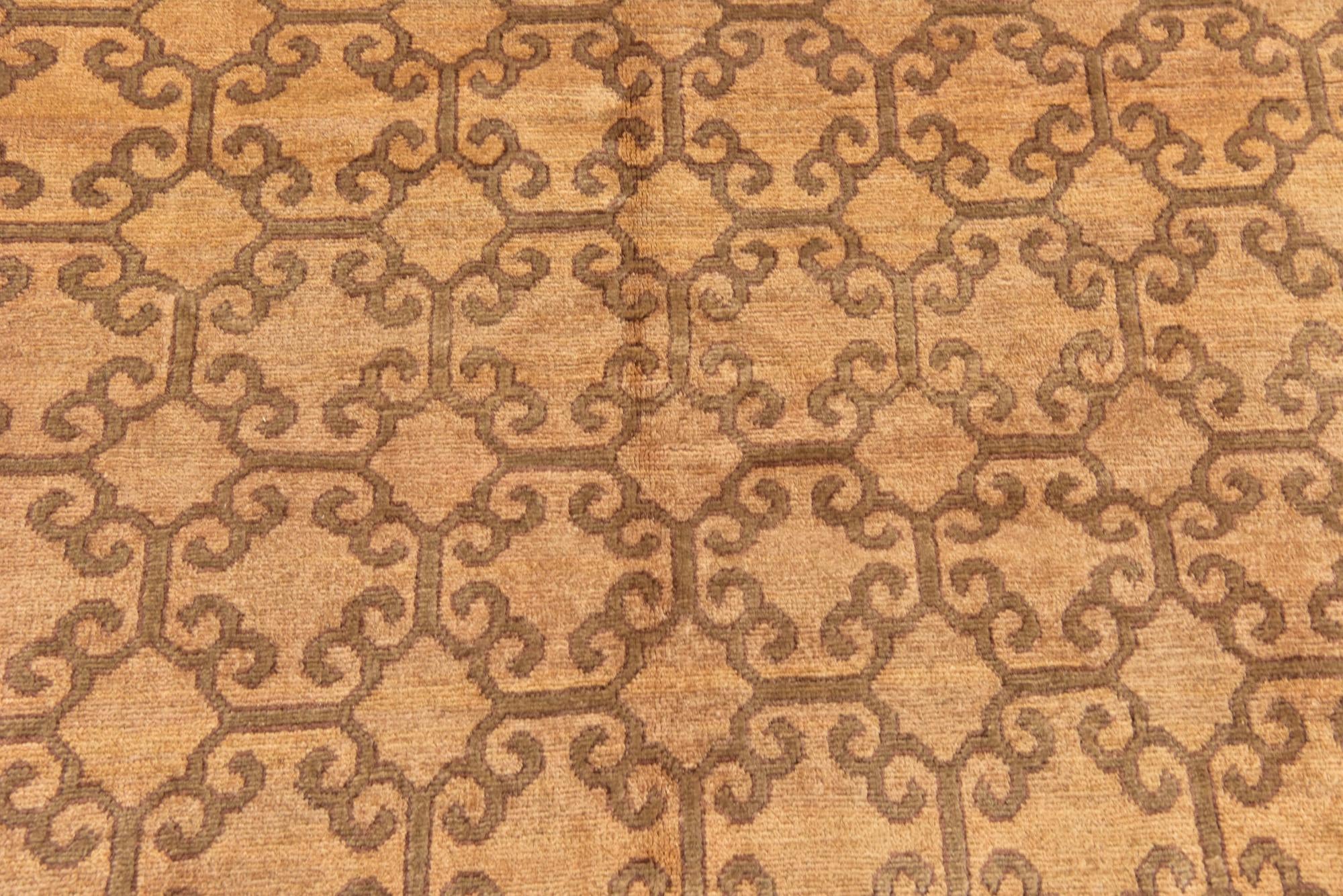 5' x 6' 6 Hand Knotted Ikat Oriental Rug