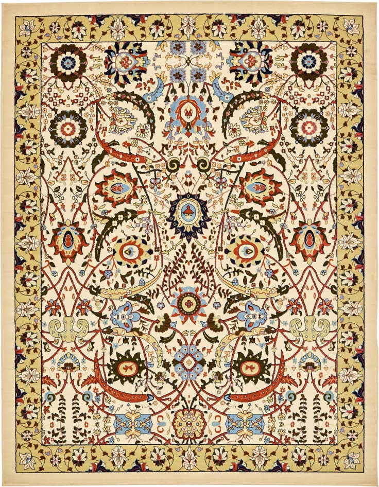 Detail image of 10' x 13' Isfahan Design Rug