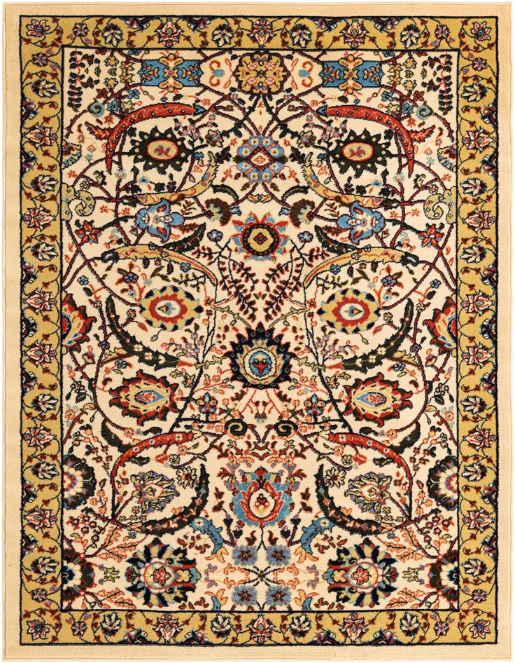 Detail image of 5' 3 x 8' Isfahan Design Rug