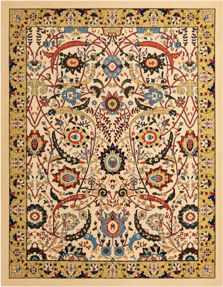 Detail image of 9' x 12' Isfahan Design Rug