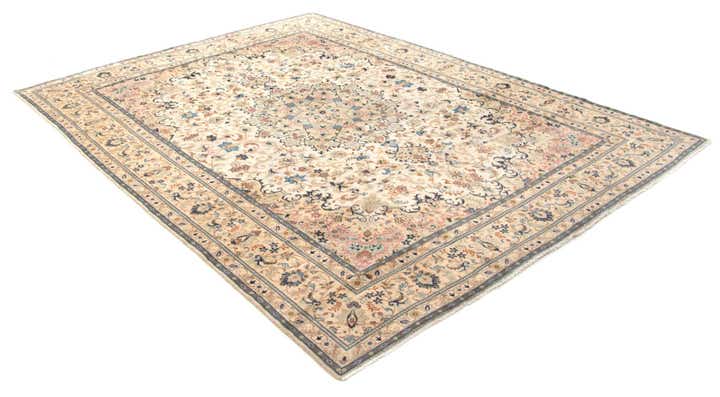 9' 4 x 12' 9 Hand Knotted Isfahan Persian Wool Rug