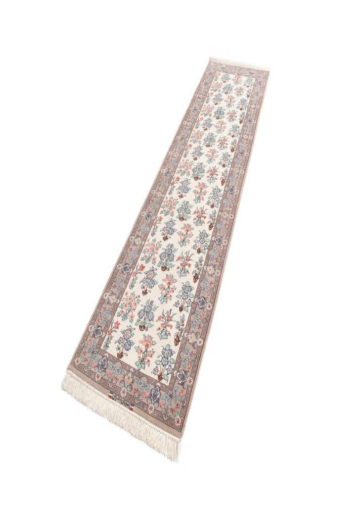 2' 9 x 9' 10 Hand Knotted Isfahan Rug