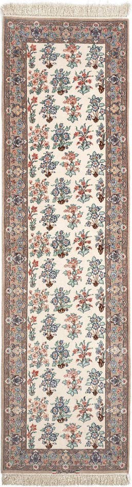 Detail image of 2' 9 x 9' 10 Hand Knotted Isfahan Rug