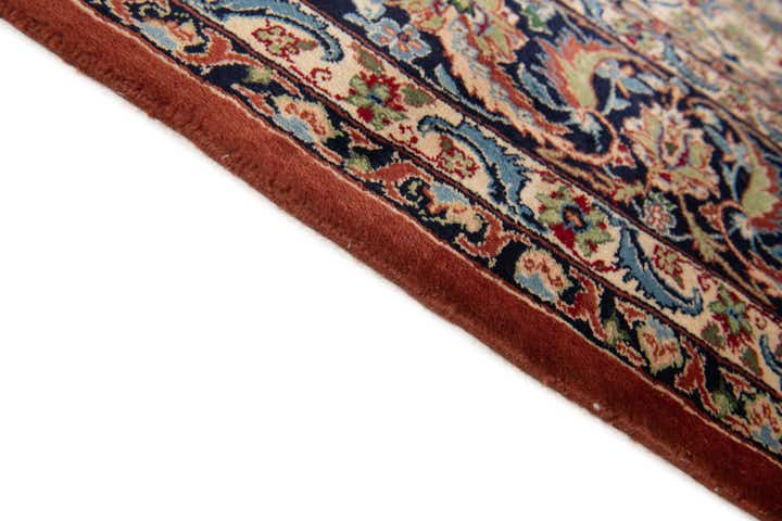 7' x 10' 3 Hand Knotted Isfahan Oriental Wool Rug