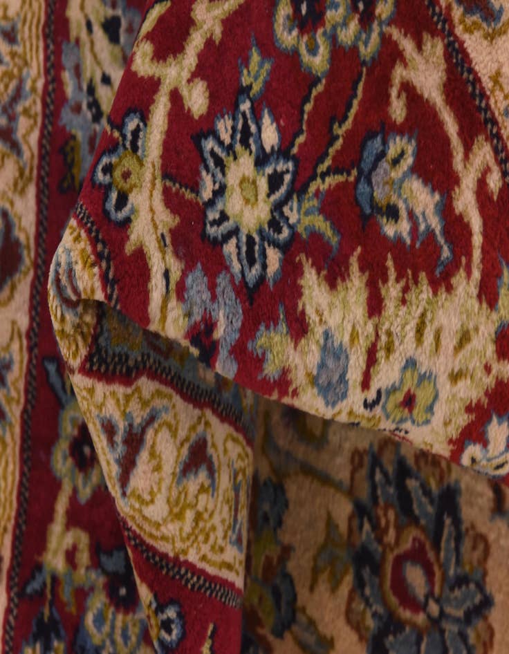 Detail image of 9' 8 x 12' 8  Hand Knotted Isfahan Persian Wool Rug