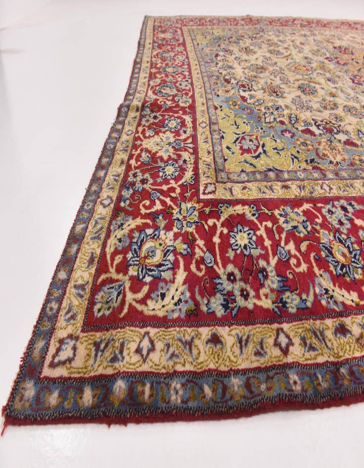 Detail image of 9' 8 x 12' 8  Hand Knotted Isfahan Persian Wool Rug